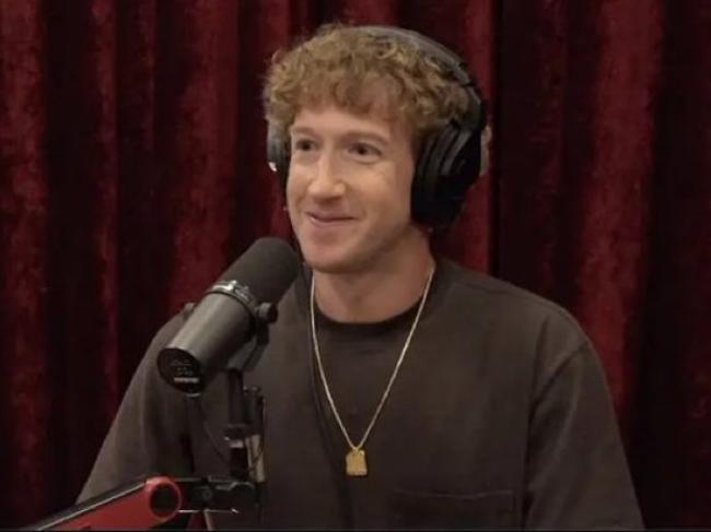 Mark Zuckerberg during his appearance on the Joe Rogan podcast.