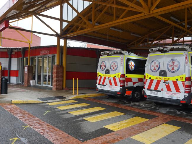 The emergency department entrance at Fairfield Hospital.