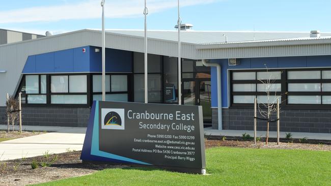 Cranbourne East Secondary College.