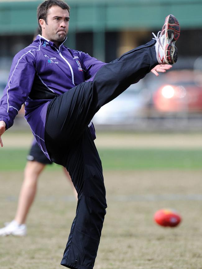 Scott during a Fremantle training session.