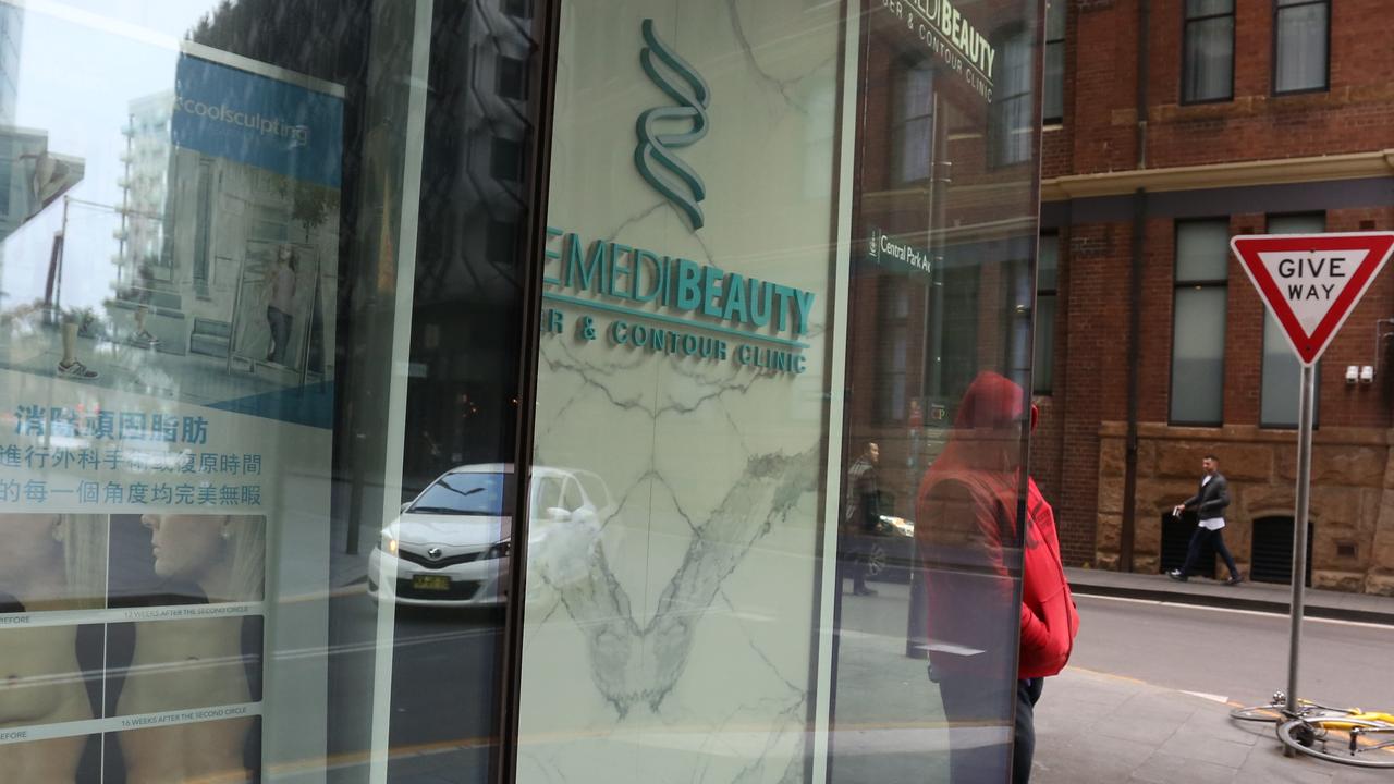 Chippendale's Medi Beauty was closed after the store’s owner went into cardiac arrest following surgery.
