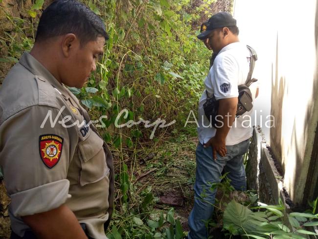 Police at the scene at the villa. Picture: Supplied