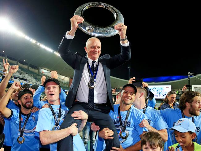 Sydney players chair boss Graham Arnold. Picture: Mark Evans