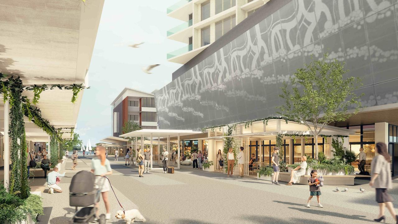 An artist's impression of the new-look Portside Wharf in Hamilton.