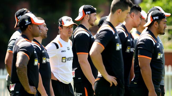 Jason Taylor during Wests Tigers training.