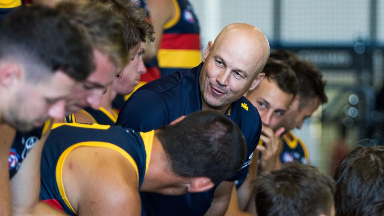 Matthew Nicks during the team photo shoot. Picture: Adelaide Football Club