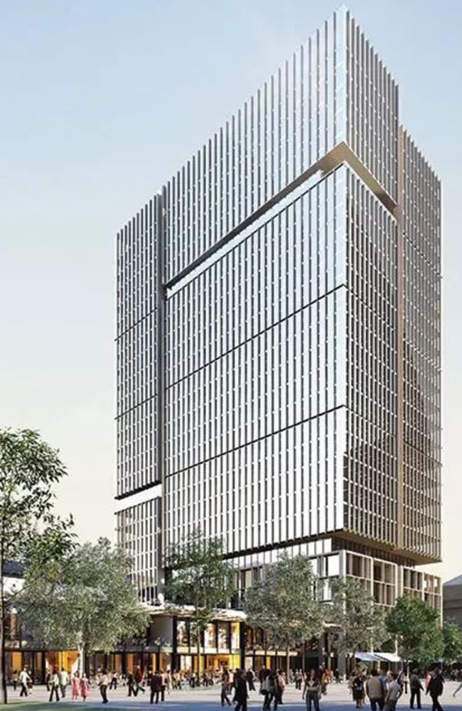 The Walker Corporation plans include a 24-storey office tower and a two-storey complex of restaurants, luxury shops, cafes and bars on Parliament House’s northern side.