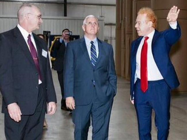 Anthony Pratt with Mike Pence.