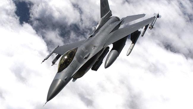 An image of an F-16 provided by the US Air Force. Picture: US Air Force/ AFP