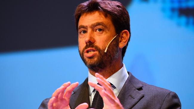 Andrea Agnelli, the chairman of the European Club Association (ECA) and president of Serie A champions Juventus. Picture: AFP