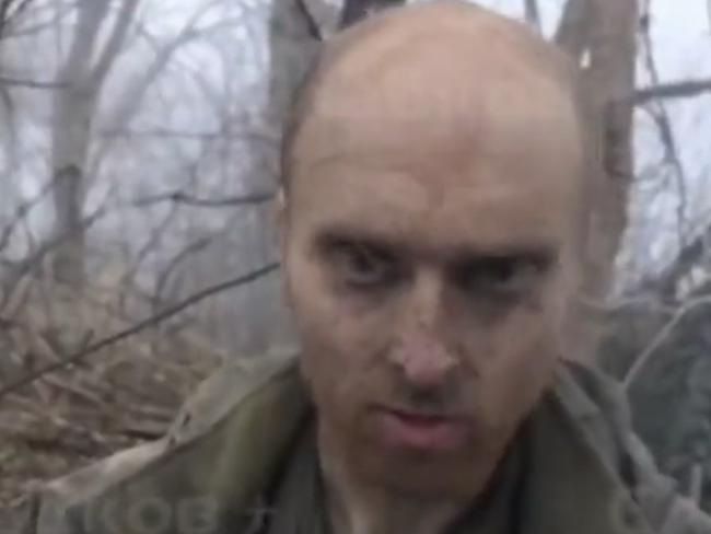 Australian man Oscar Jenkins was captured by Russian forces in Ukraine. Picture: Screengrab