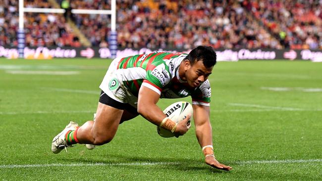 Richie Kennar starred for the Rabbitohs with a pair of tries. (Photo by Bradley Kanaris/Getty Images)