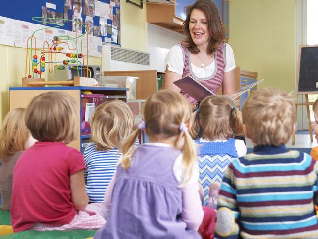 Generic photo of a teacher at daycare. Picture: iStock