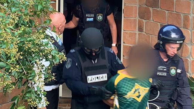 Police executed a search warrant at a home in Tweed Heads West and arrested an 18-year-old man, who was charged with murder following a fatal brawl at Ballina last month.