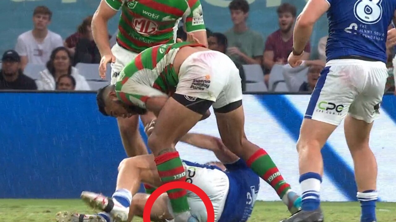 This tackle sparked a furore. Photo: Fox Sports