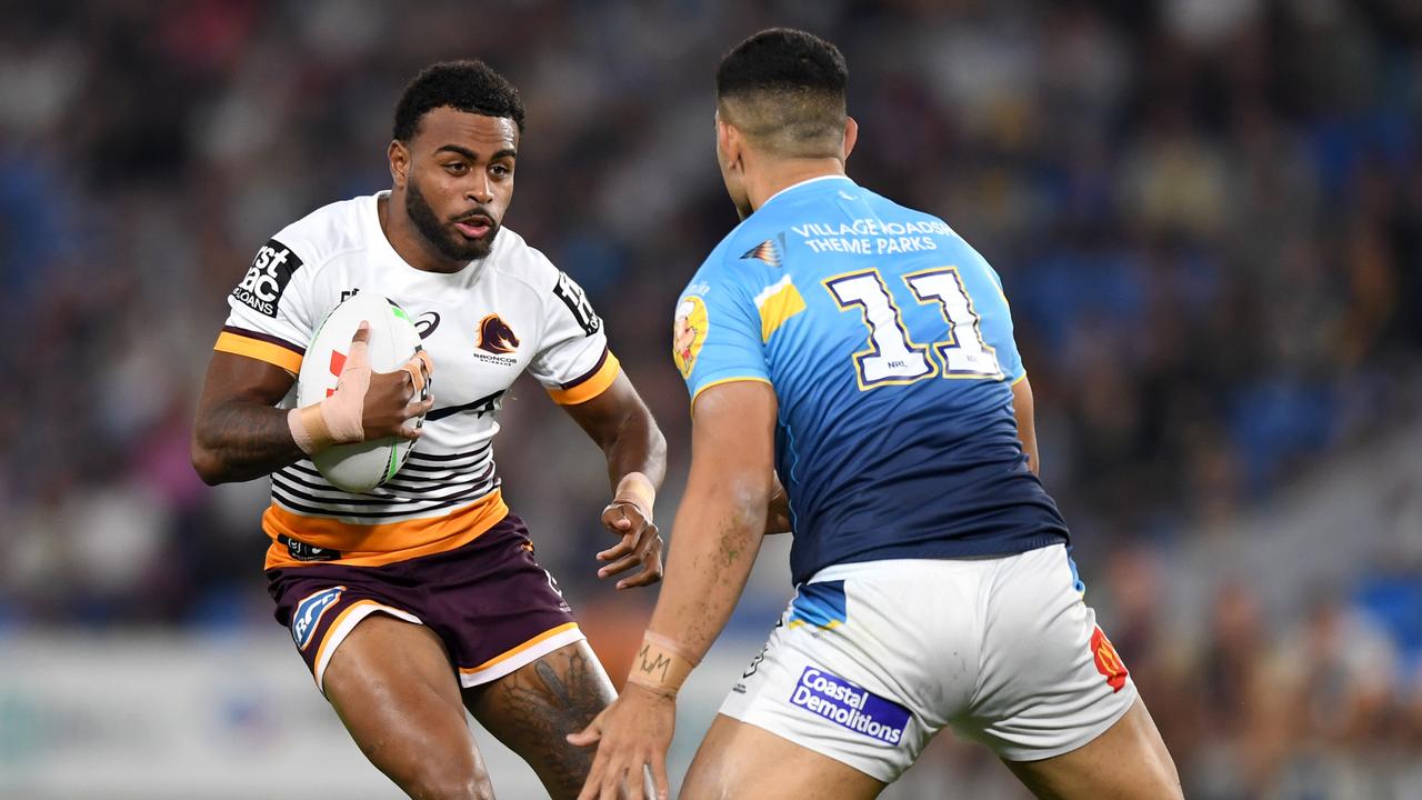 Ezra Mam in action for the Broncos. Picture: NRL Photos