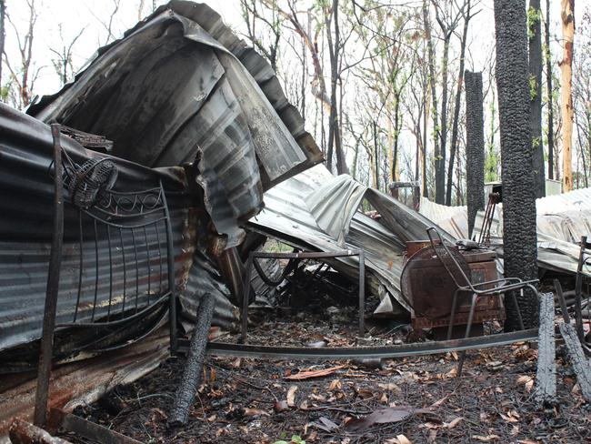 Simon Porter's Nymboida property was destroyed by fire in November.