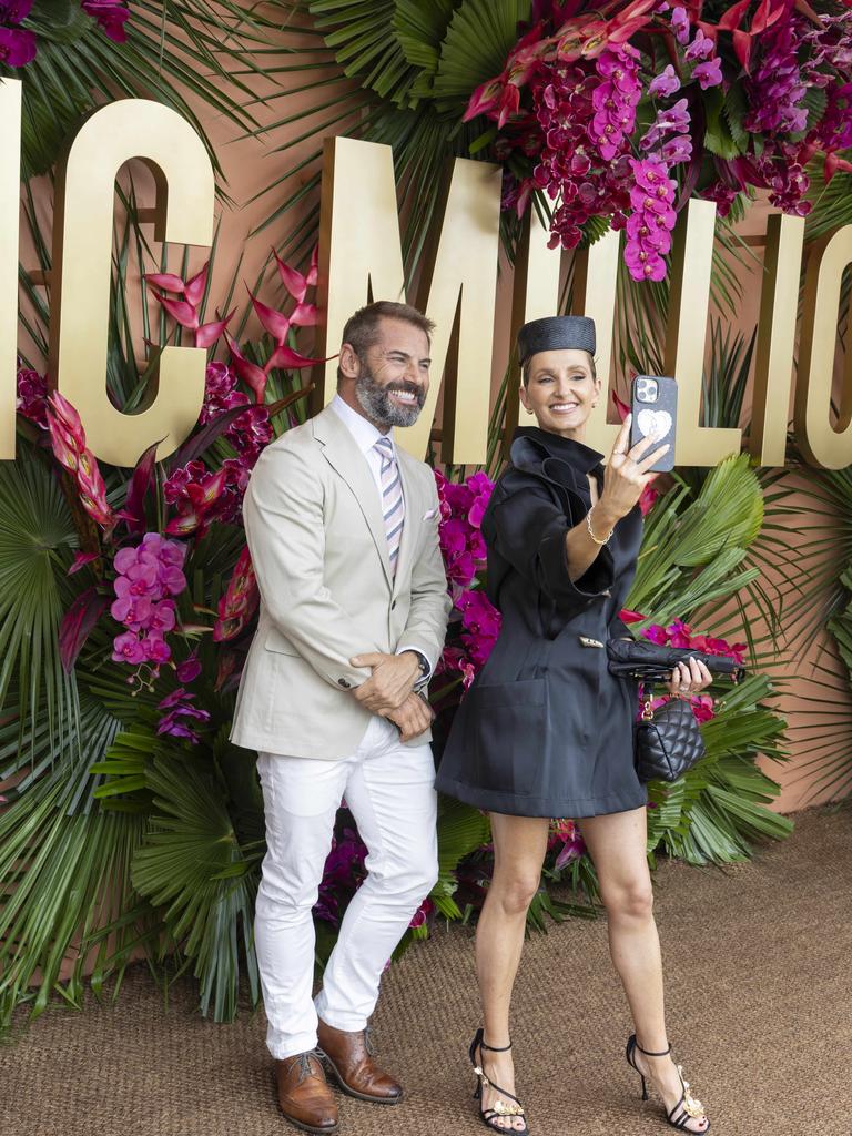 Daniel MacPherson and Kate Waterhouse were taking a selfie together. Picture: Richard Walker