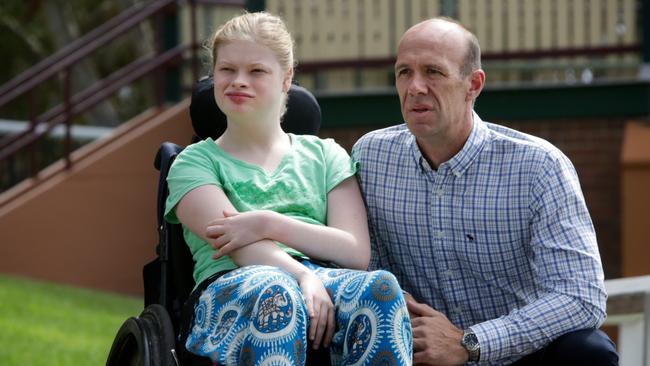 Peter Harvey, who invested $110,000 in NuCoal to help his disabled daughter, Eliza. Picture: Liam Driver