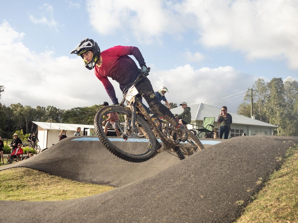 Mountain bike riders from across Australia descended on the Pioneer Valley at the weekend for the inaugural Rocky Trail Entertainment Fox Superflow at Finch Hatton in July, 2024. Picture: Rocky Trail Entertainment