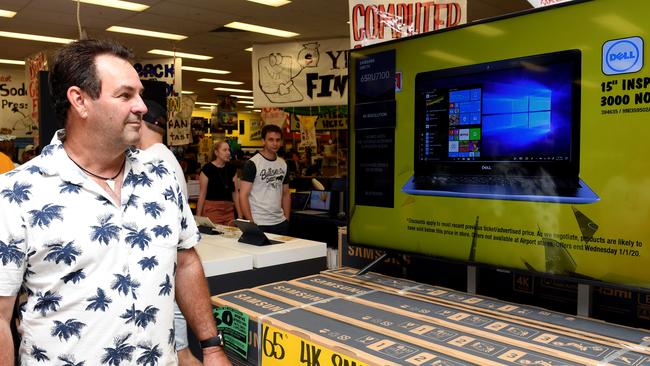 JB Hi-Fi says customers stocked up on tech and entertainment products in preparation for the coronavirus lockdown. Picture: Tony Martin