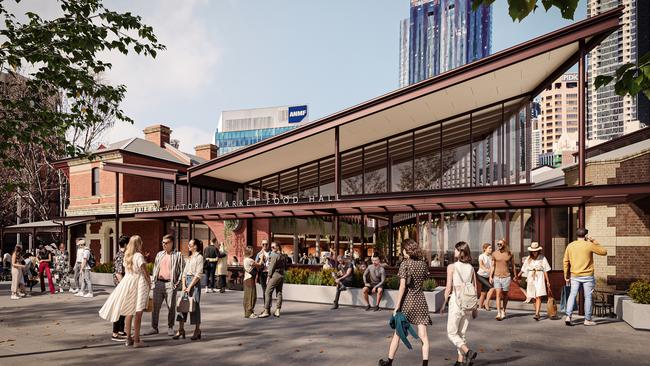 Burgers, sandwich bars, ramen and noodles will be on the menu at the new QVM food hall.