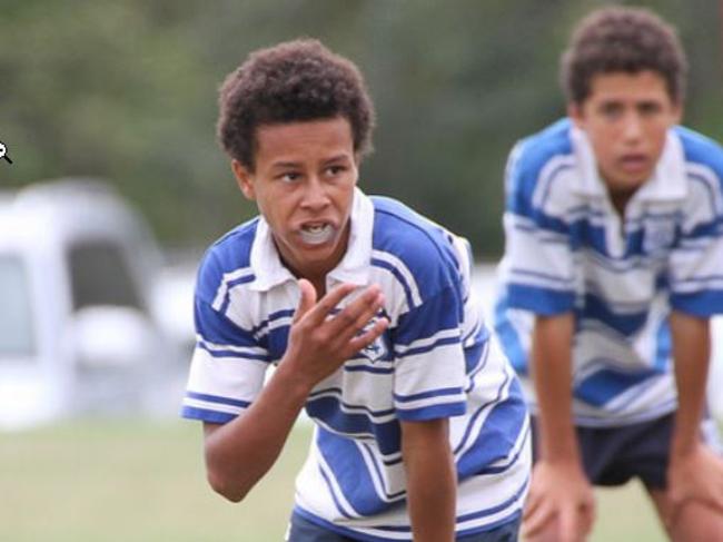 Nudgee College’s Alex Clark (front) is making good progress.