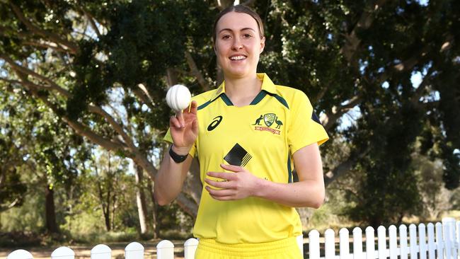 Fast bowler Tayla Vlaeminck will return for Australia in the T20s against India. Picture: Jono Searle/Getty Images