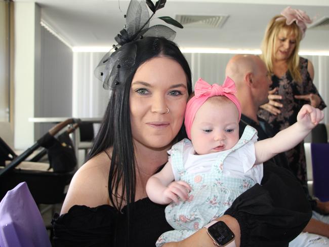 Rebeka Fuller with three month old daughter Clara Young from Narara.