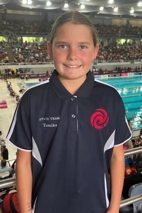 Mackay Cyclones Swimming Club member Tamika Ness ready to take on 2024 Hancock Prospecting Queensland Championships. She will be competing in the 50m and 100m freestyle, 50m and 100m butterfly, 50m and 100m backstroke, 50m, 100m and 200m breaststroke and 200m and 400m individual medley. Picture: Supplied