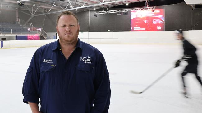 Justin Brinkies at The Ice Arena.