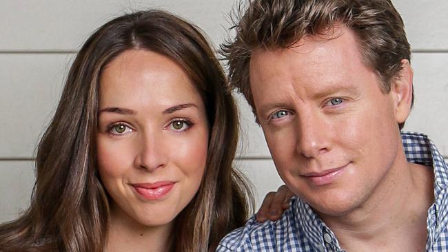 THIS IS EMBARGOED FOR THE HERALD SUN WEEKEND UNTIL JULY 14Barefoot Investor Scott Pape, with his wife Liz, at their farm in rural Victoria. Picture- Nicole Cleary