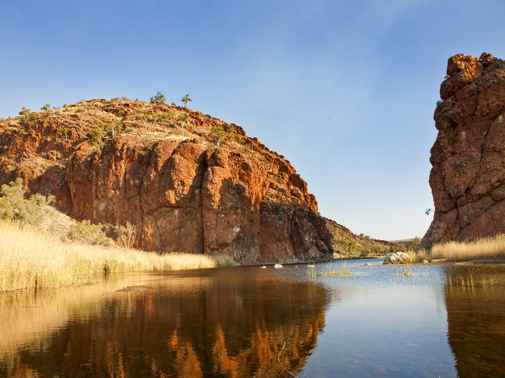 The cool, still freshwater is the perfect antidote to that dry desert warmth. Picture: Tourism NT/Paddy Pallin