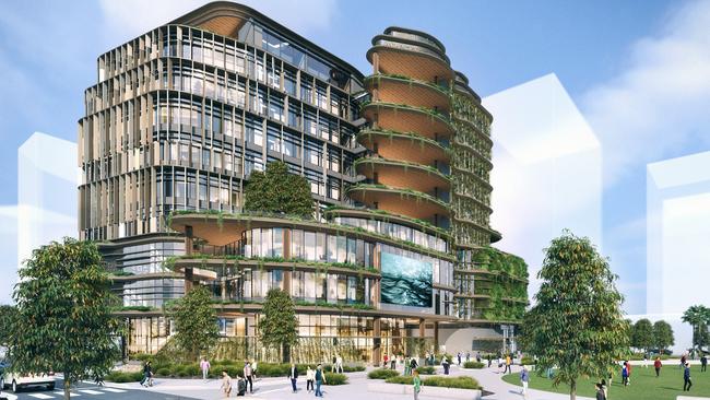 An artist's impression of Council's new City Hall building in the Maroochydore CBD.