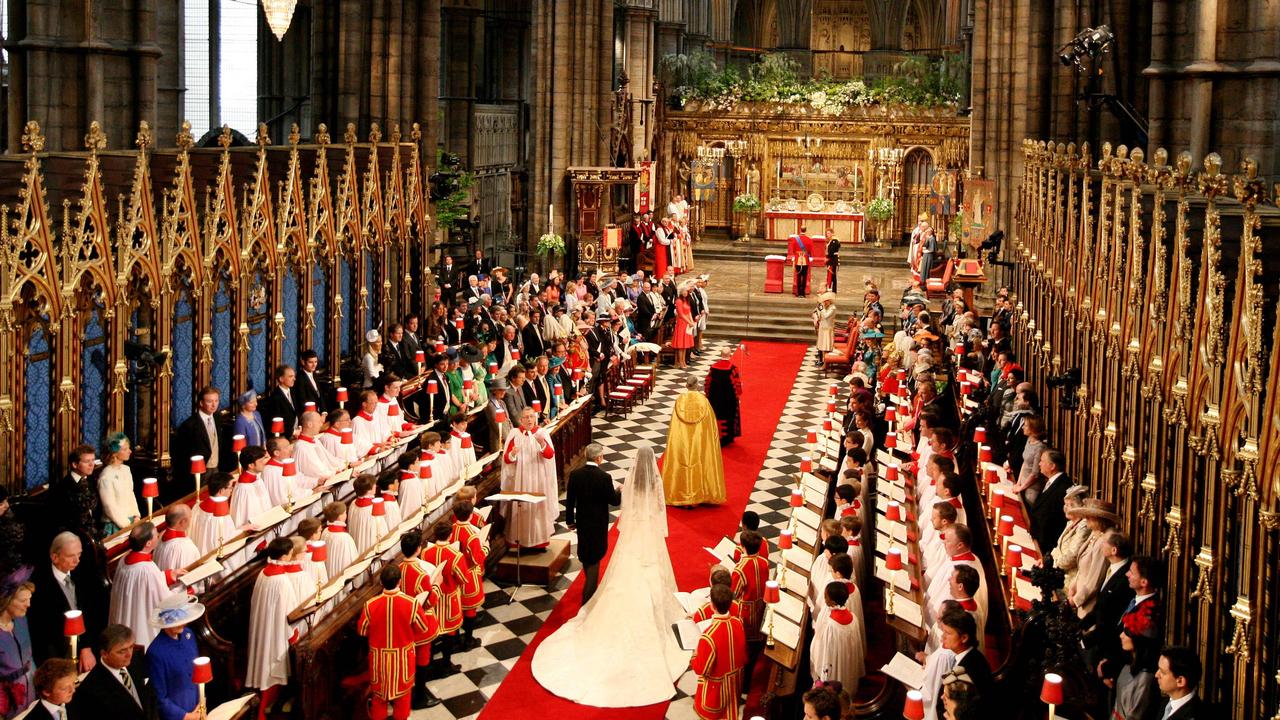 William and Kate wed in the Abbey on April 29, 2011. Picture: AFP Photo/Pool/Dave Thompson