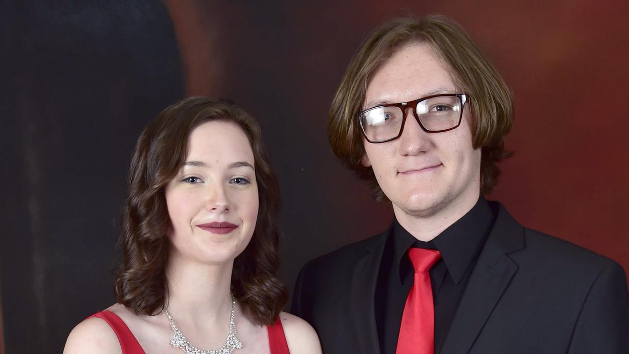 Jade Bartley and Levi Rothwell at the Centralian Senior College Formal Picture: Hannah Millerick