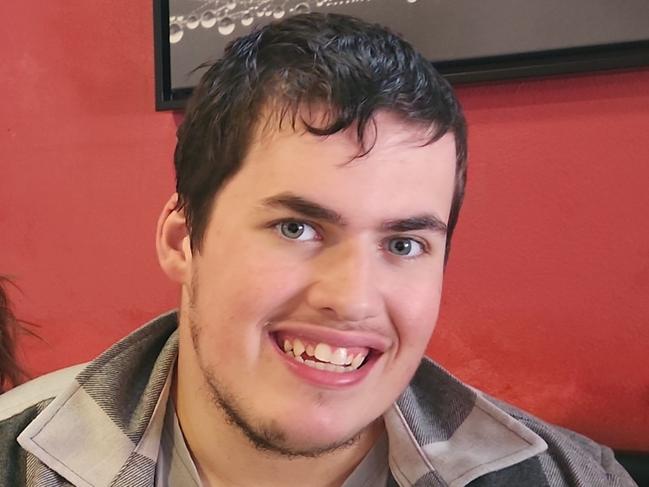 Axel Andersen, 20, has severe autism and an intellectual disability, as well as a painful condition known as "Man on Fire Syndrome". Picture: Supplied