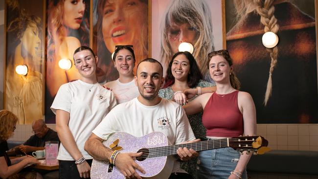 The Appetite Cafe’s Taylor Takeover is in full swing, with karaoke and friendship bracelet making. Picture: Julian Andrews