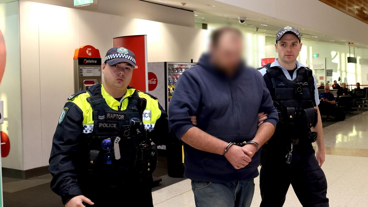 Homicide Squad detectives have extradited Joshua Wright from Victoria. He has pleaded guilty of the murder of John Simpson. Picture: NSW Police