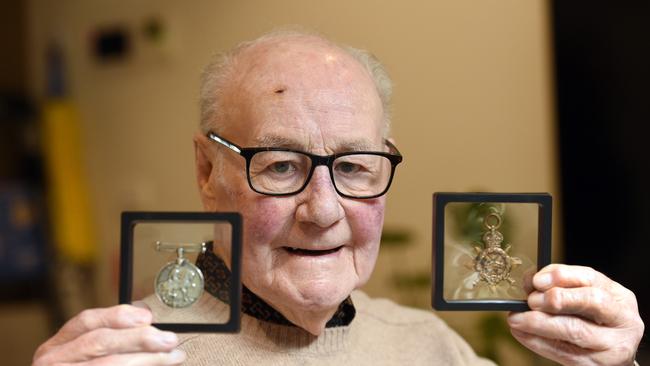 Ray Berry, the last remaining relative of a WW1 soldier whose medals have now been returned. Picture: David Smith