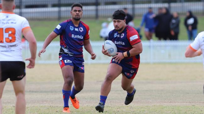 Jaycob Oloaga has been outstanding for Campbelltown Collegians. Picture: Steve Montgomery