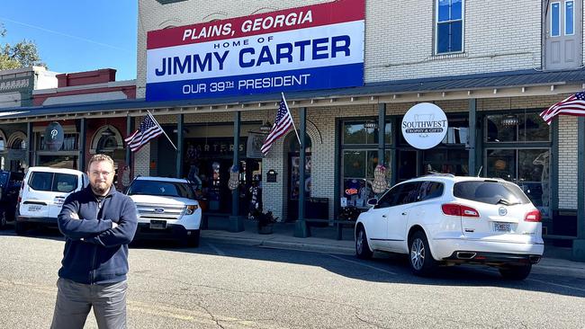 Troy Bramston visiting Jimmy Carter’s hometown of Plains, Georgia.