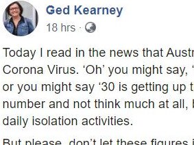 Labor MP Ged Kearney's father in law died of COVID-19 overnight,