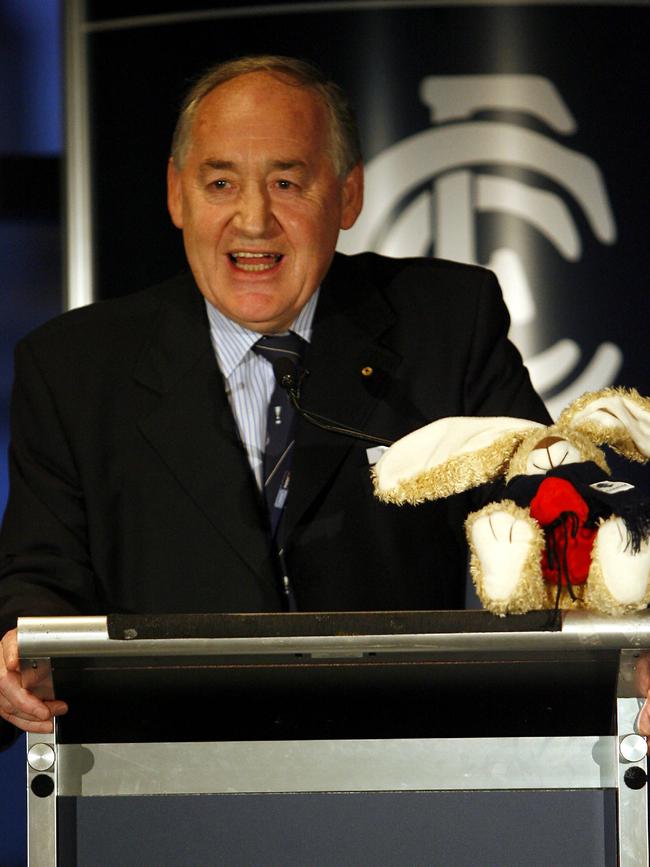 Carlton Football Club president Ian Collins in 2006.