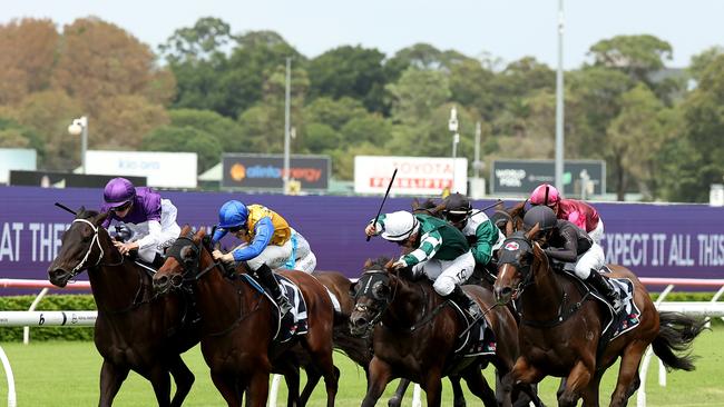 SYDNEY, AUSTRALIA - MARCH 08: Tim Clark riding Pocketing win Race 1 Midway during Sydney Racing at Royal Randwick Racecourse on March 08, 2025 in Sydney, Australia. (Photo by Jeremy Ng/Getty Images)