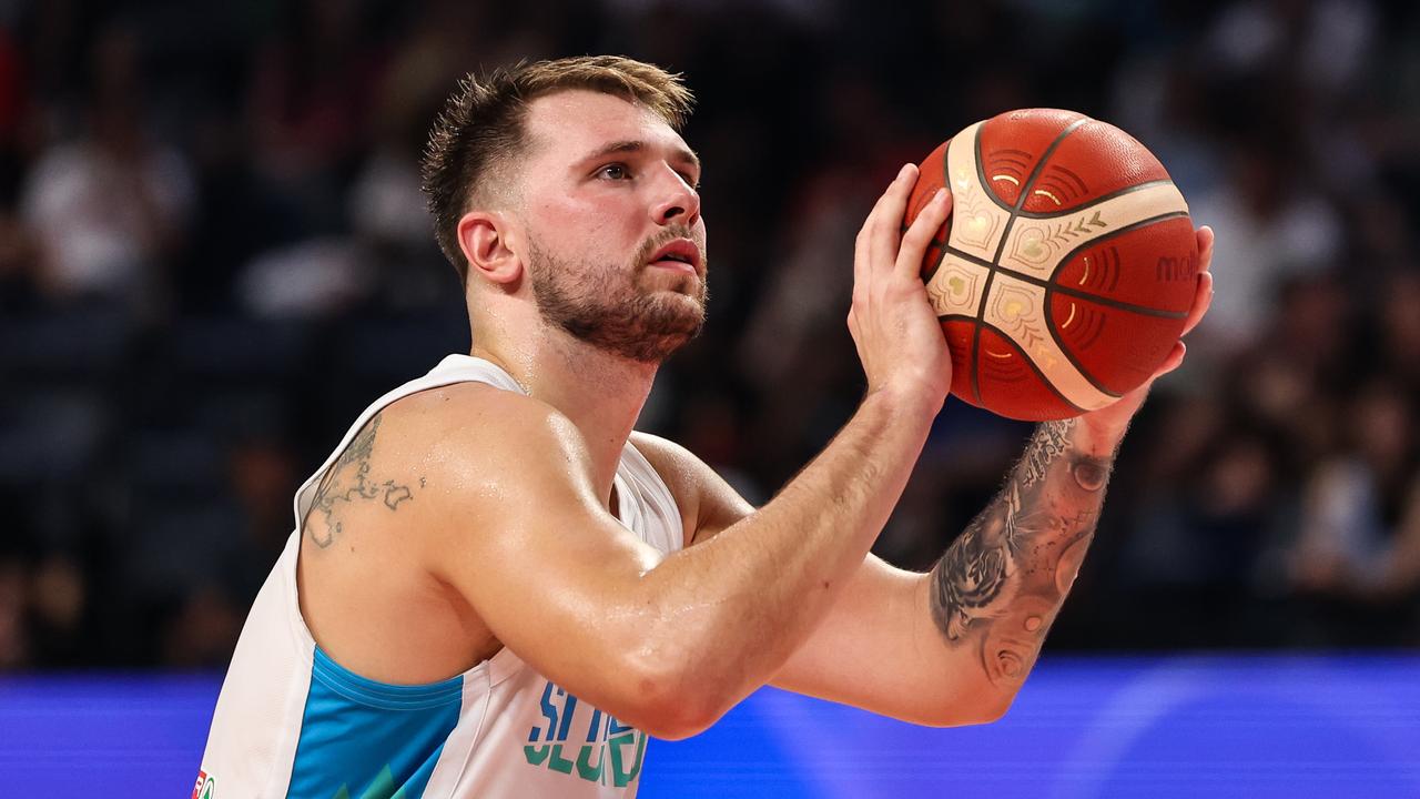 Australia’s biggest issue will be shutting down Luka Doncic. Picture: Takashi Aoyama/Getty Images