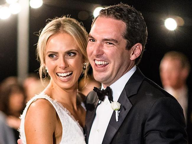 Peter Stefanovic and Sylvia Jeffreys at their wedding in 2017. Source: Peter Stefanovic/Instagram