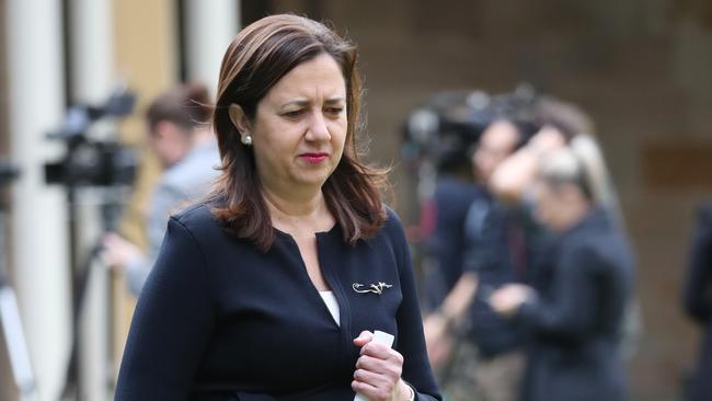 Premier Annastacia Palaszczuk in Brisbane on Tuesday. Picture: Annette Dew