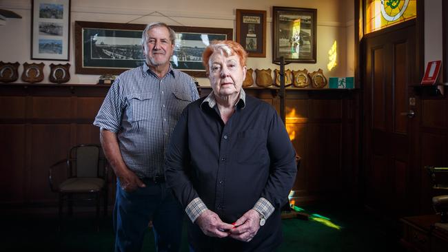 Frances Nelson and John Glatz at Oakbank Racing Club. Picture Matt Turner.
