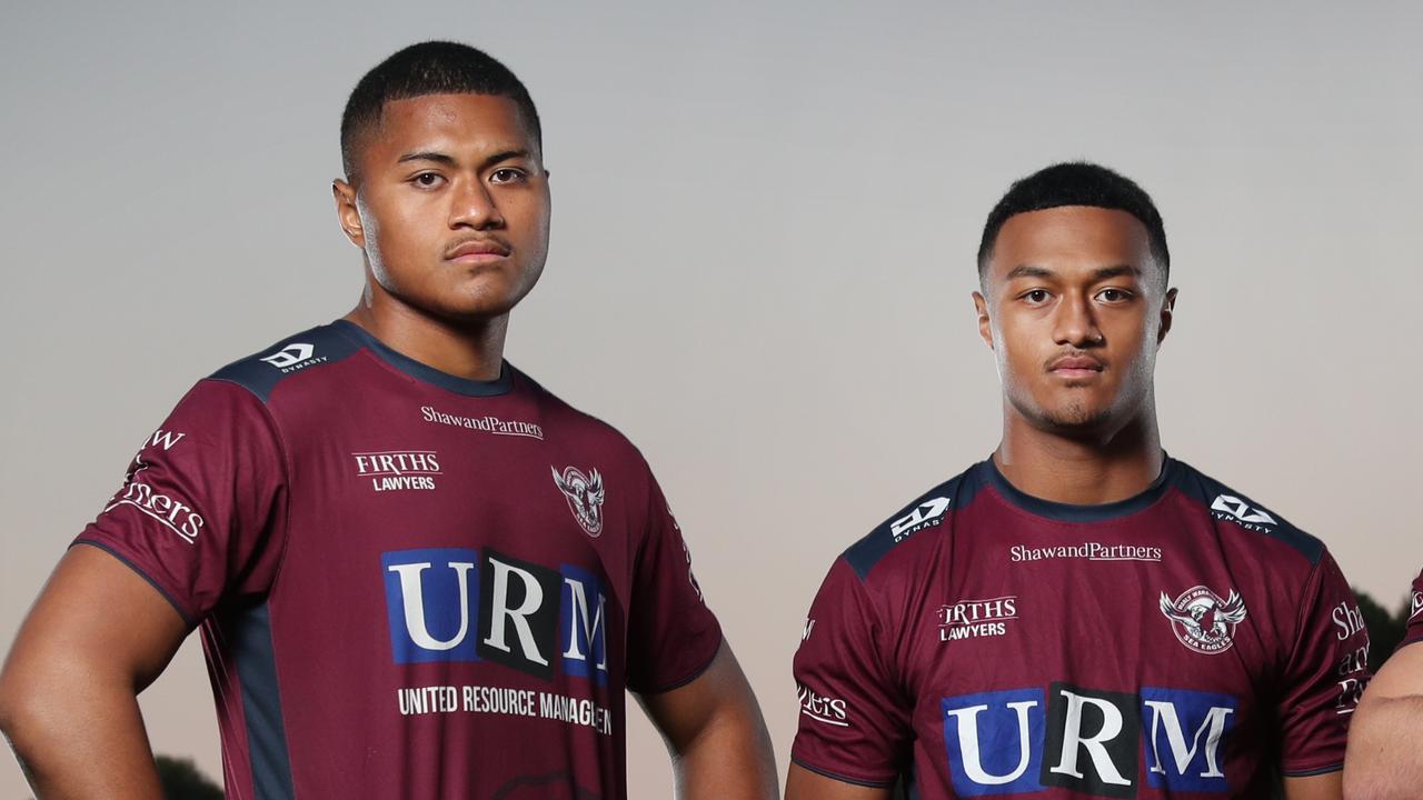 The Wests Tigers have signed some of the NRL’s hottest young stars, landing Latu and Samuela Fainu from the Sea Eagles. Picture: Richard Dobson